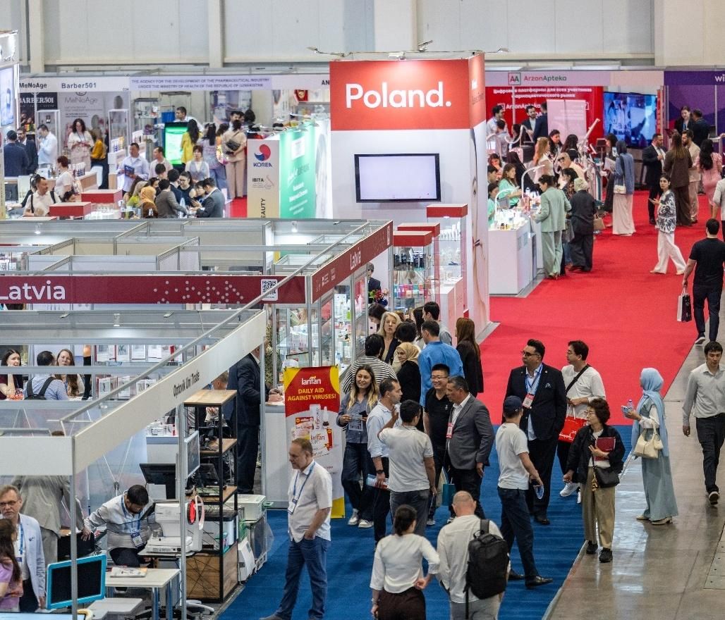National pavilions of Poland and Latvia at Beauty Uzbekistan