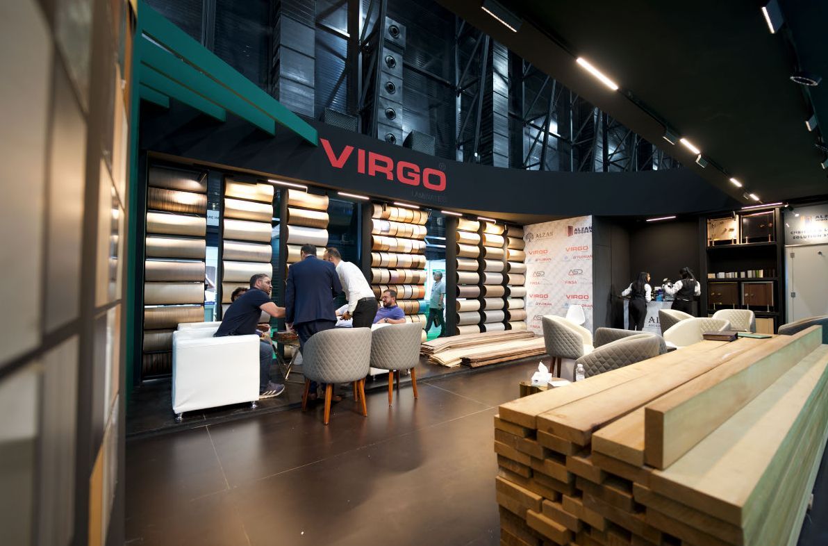 Стенд с пиломатериалами на Cairo WoodShow